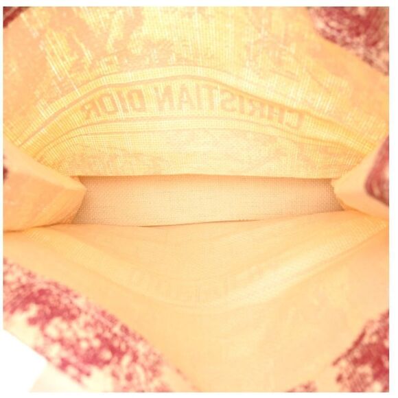 Christian Dior Straw Dioriviera Tote Red - Picture 6 of 7